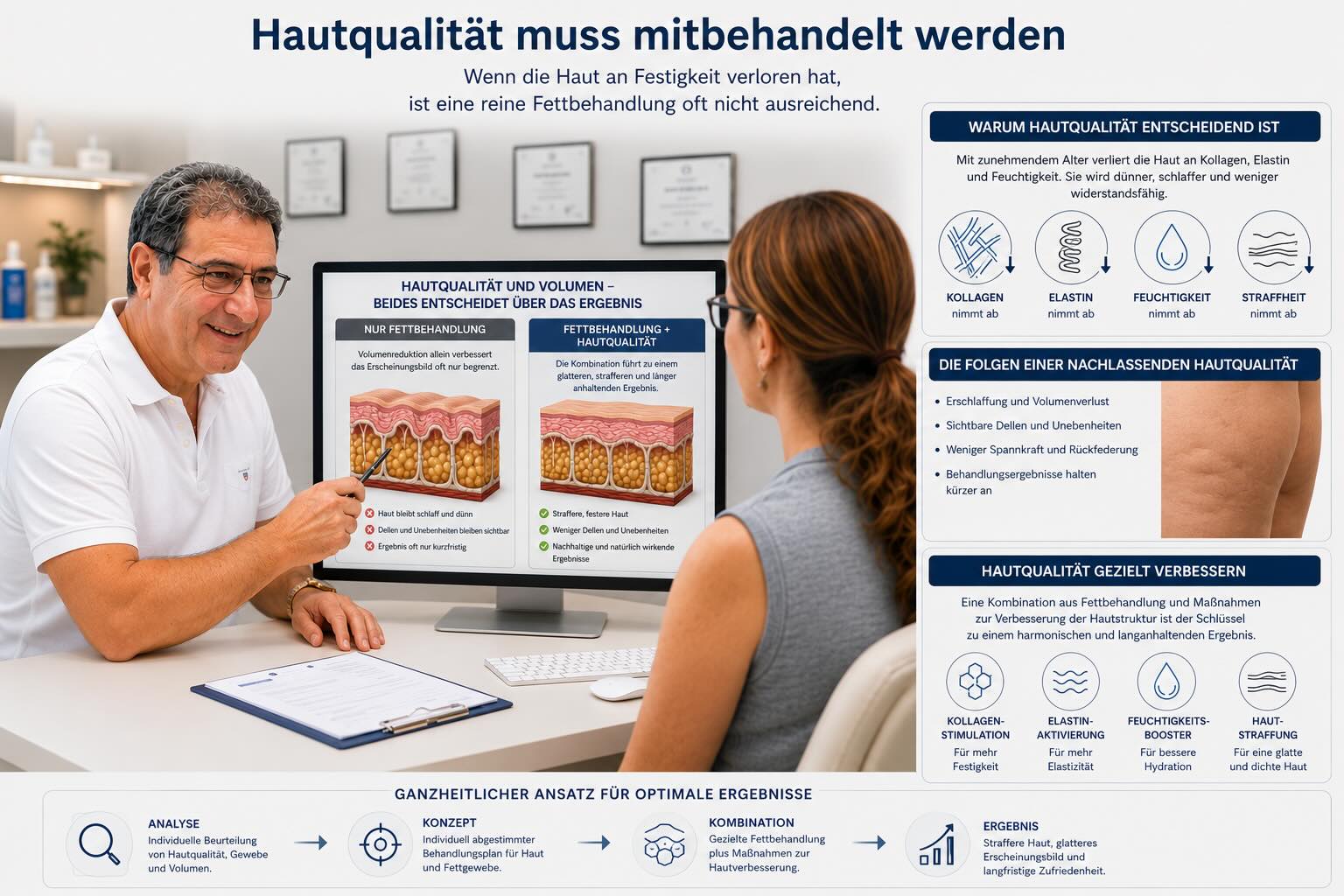 Hautqualitaet bei Cellulite