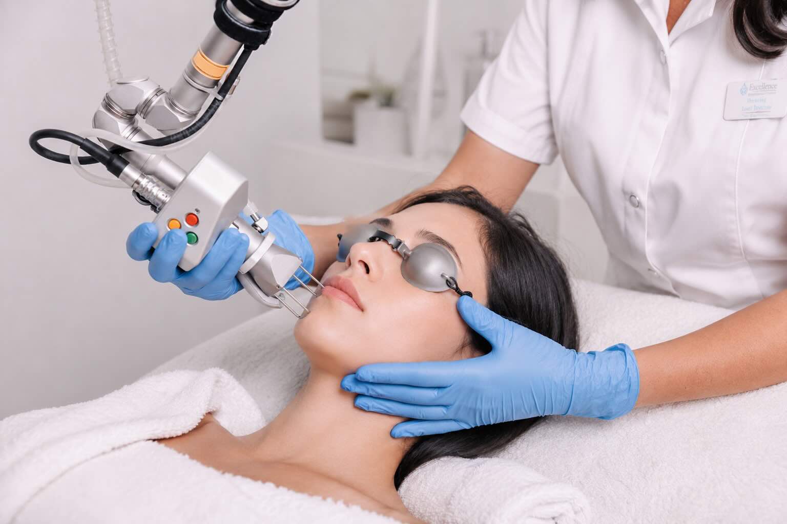 Lasertherapie und Hauterneuerung für Falten