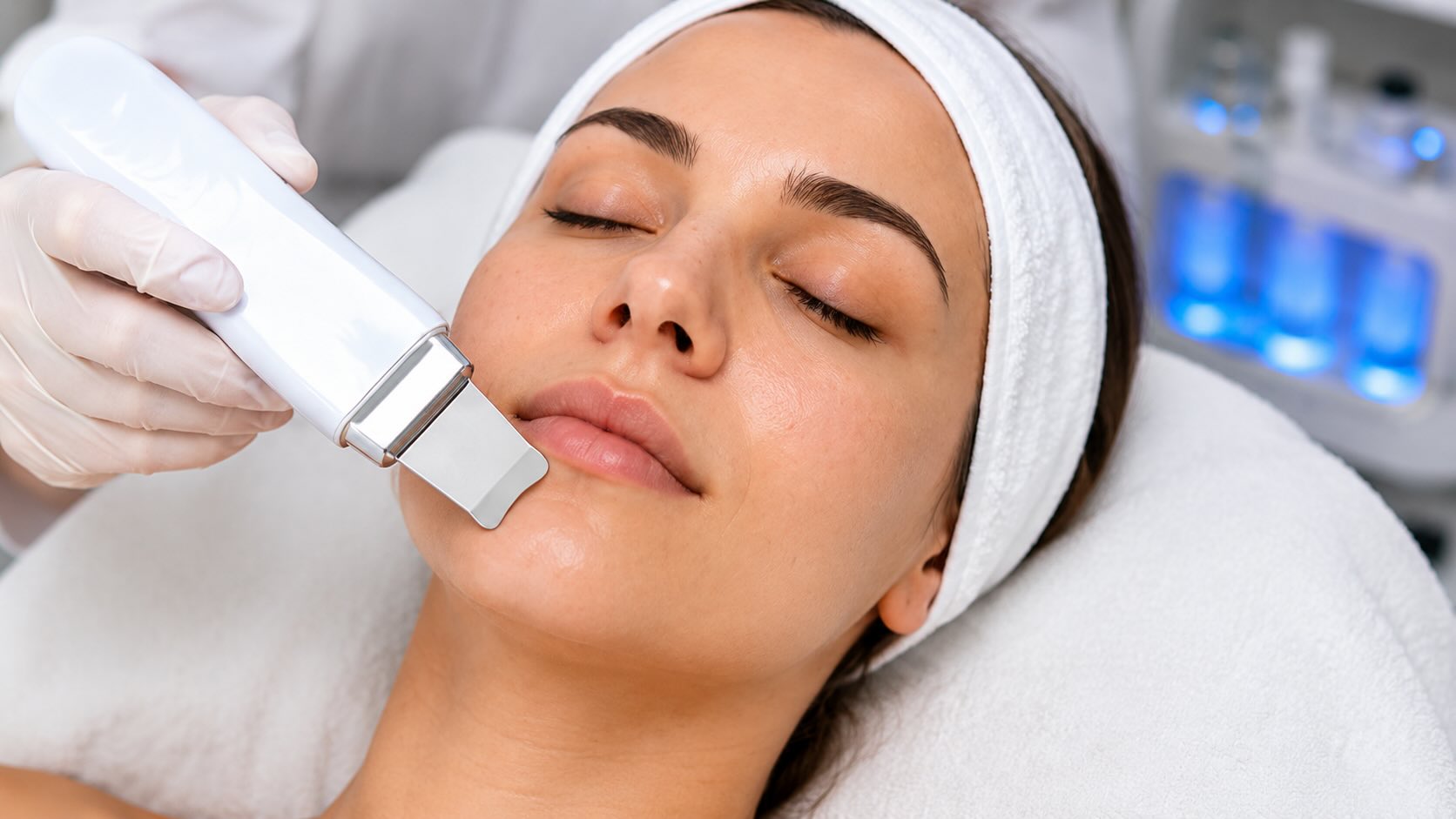 Ultraschall Peeling und sanfte Exfoliation bei Hautreinigung in Hanau