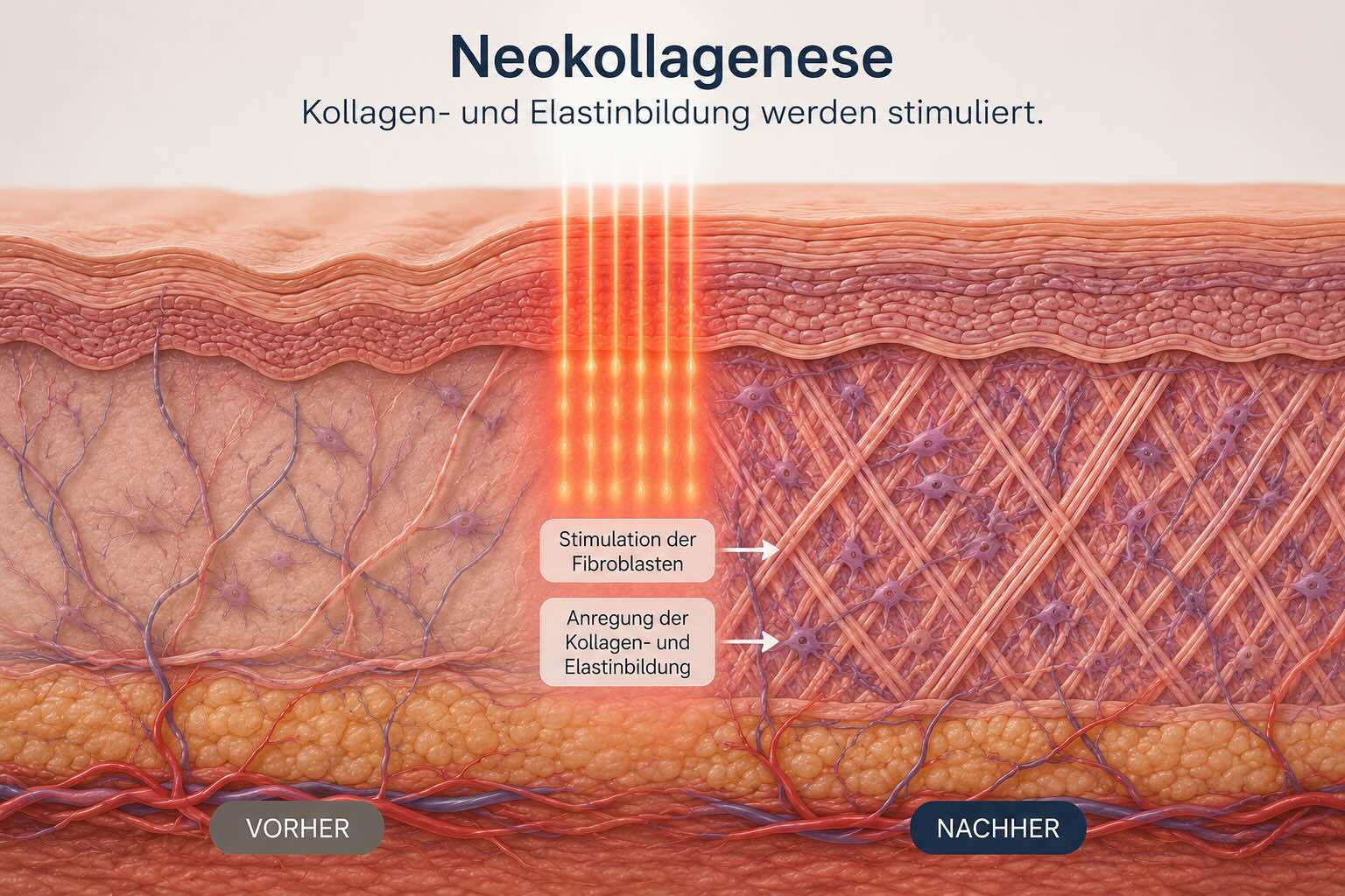 Neokollagenese nach CO2 Laserbehandlung