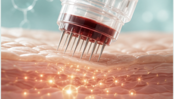 Microneedling zur Stimulation der Hauterneuerung