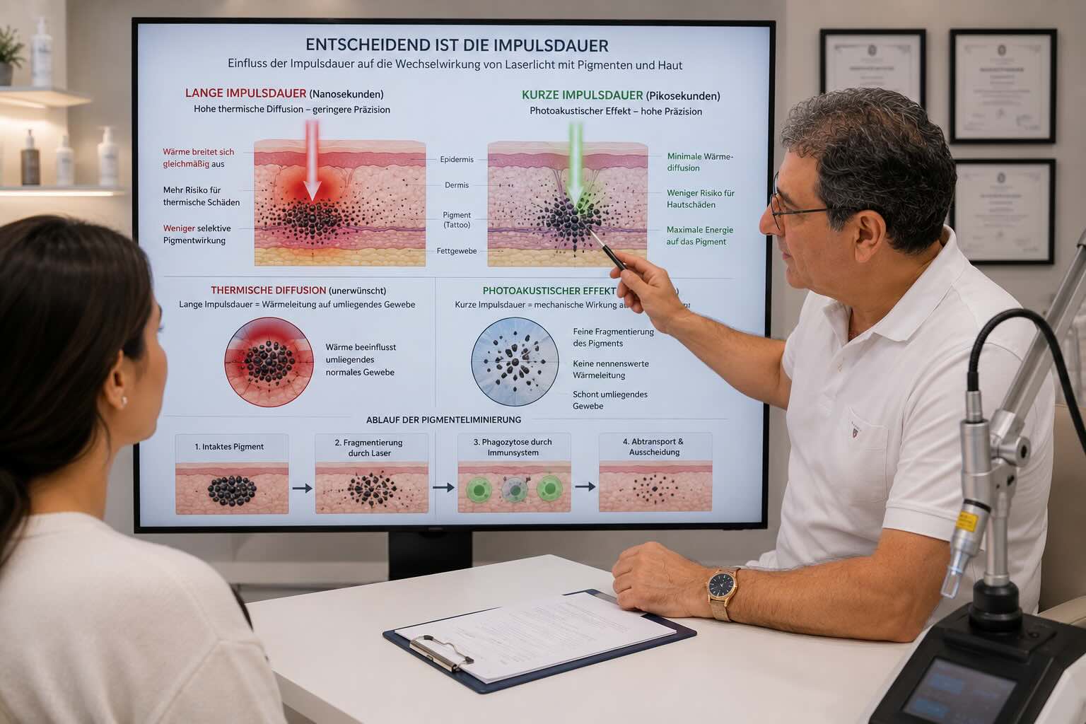 Tattooentfernung mit moderner Pico-Laser-Technologie