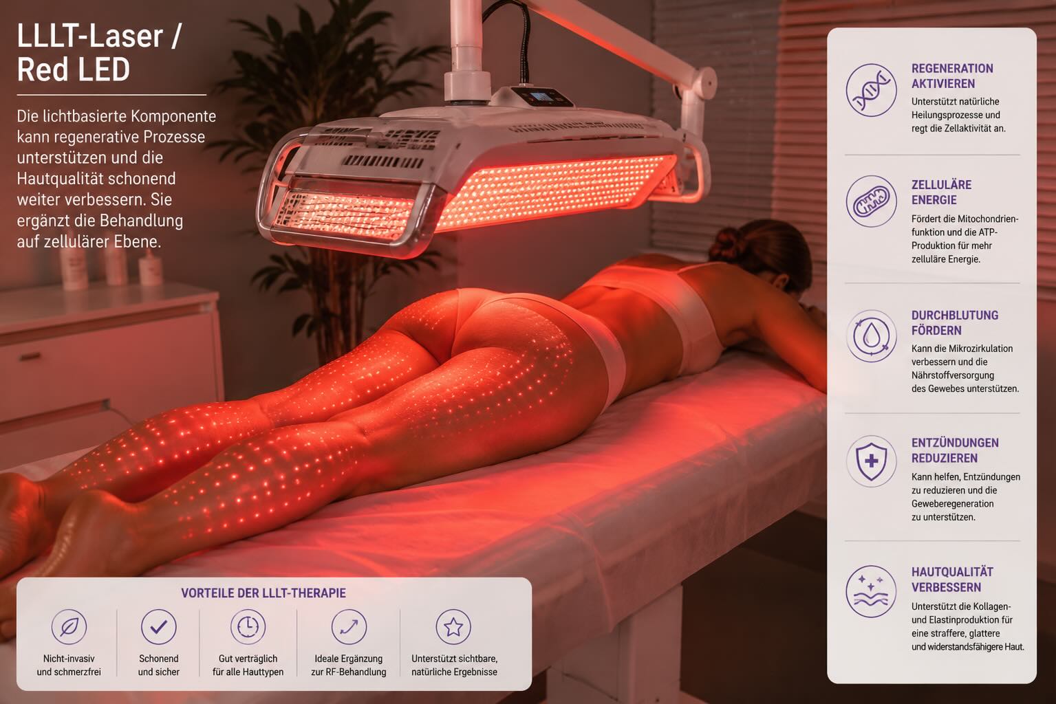 LLLT-Laser und Red LED bei T-Shape 2